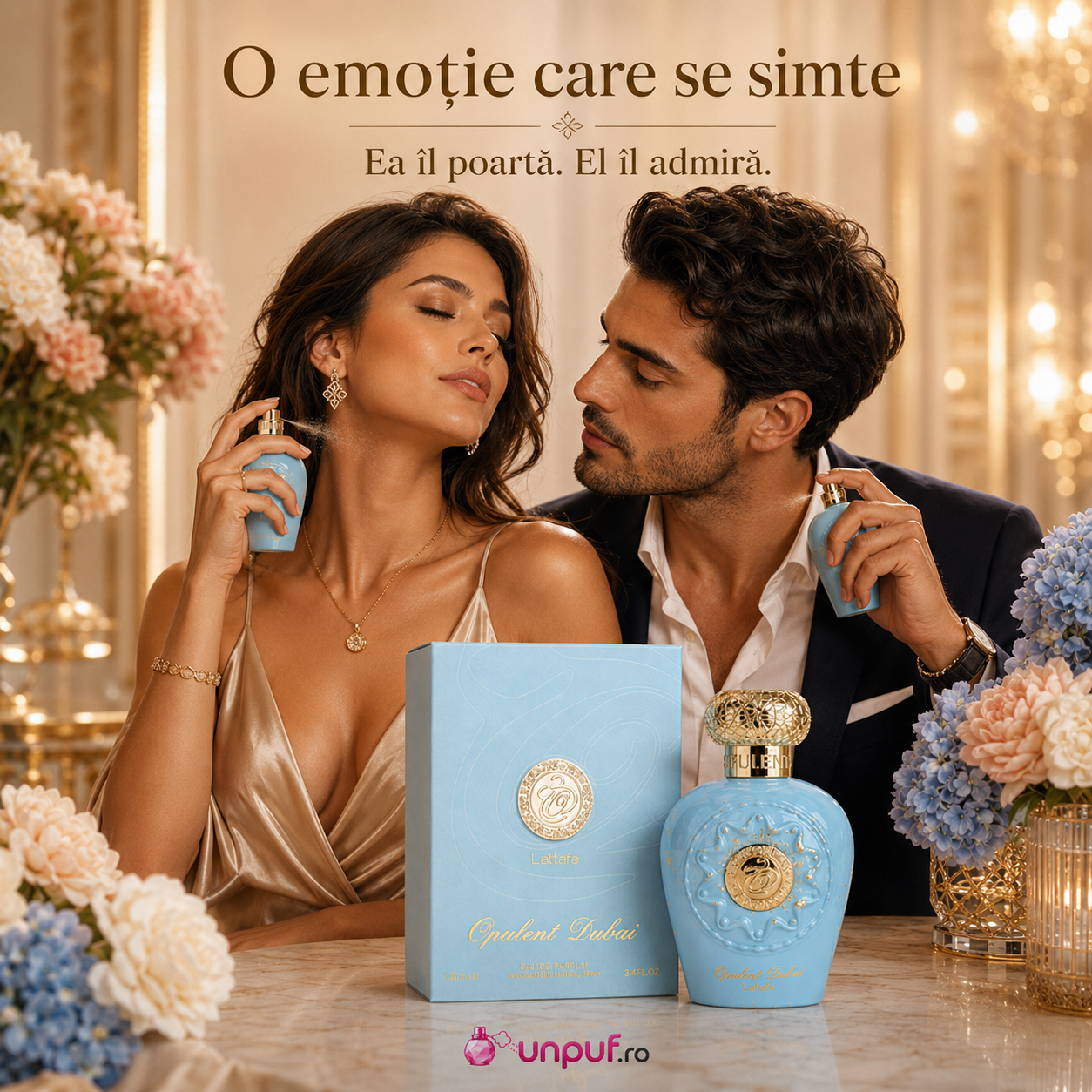 Parfum Opulent Dubai Lattafa pentru damă și bărbat cu aromă fresh exotică și elegantă